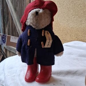 Charming Plush Bear with Red Hat and Boots